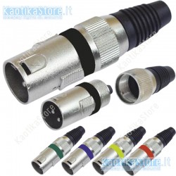 Omnitronic Connettore XLR plug 3 pin maschio per cavo microfonico dmx audio segnale