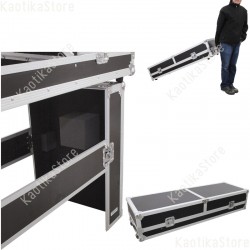 ROADINGER Flightcase per trasporto giradischi piatti dj