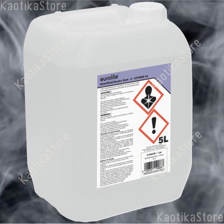 Eurolite Tanica 5 litri di liquido Professional -X- A2 ALTISSIMA DENSITA' per macchina del fumo fog machine smoke fluid