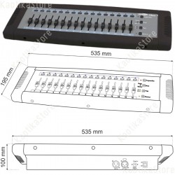 Showtec Easy 16 DMX controller semplificato fino 32 canali per settaggio fari ed effetti luce