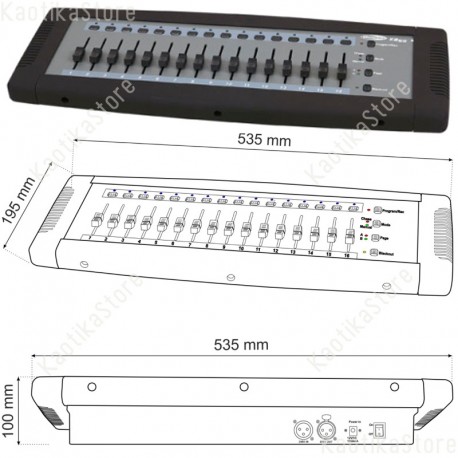 Showtec Easy 16 DMX controller semplificato fino 32 canali per settaggio fari ed effetti luce