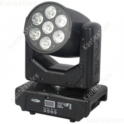 Showtec Shark Wash One 7x 12W Q6 LED testa mobile beam luci discoteca testa rotante DMX