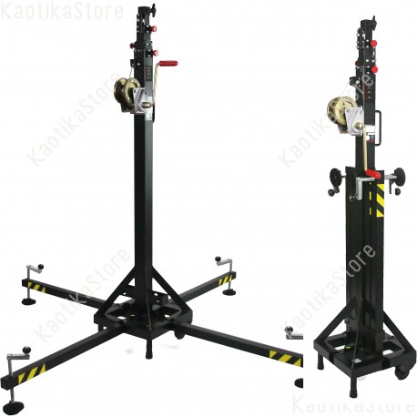 Showtec MT-150 Lifting Tower Supporti Mammoth 5,3m torre sollevamento argano palco piazza concerto service audio luci 