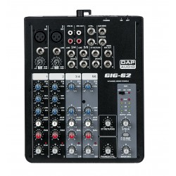 Dap Audio GIG-62 Mixer live a 6 canali con alimentazione Phantom 