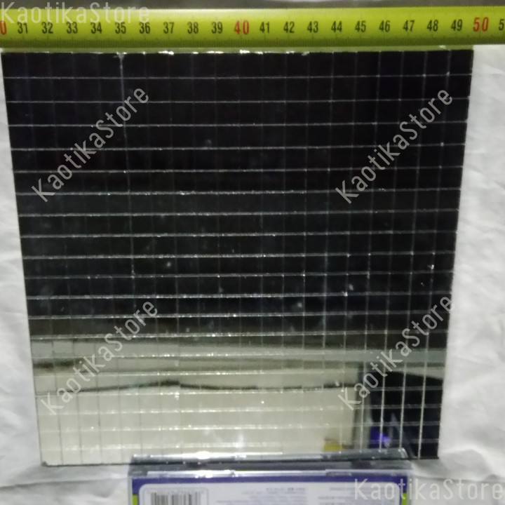 Foglio adesivo specchi dimensione 20x20cm decorazione specchietti 10x10mm per discoteca bancone piano bar