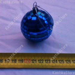 Sfera specchiata 5cm BLU decorazione natale mini palla specchi vetro palletta