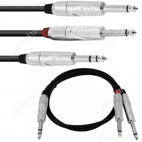 30225220 AK-30 Omnitronic cavo 1 x Jack 6.3mm stereo / 2 x Jack mono lunghezza 3 metri ean 4026397230215