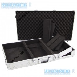 ROADINGER Flightcase per il trasporto di lettore CDJ Universal console DIGI-1 2xCD/1xM-10 silver