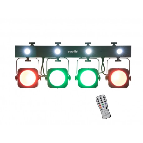 EUROLITE LED KLS-190 Compact Light Set  DMX fari compatti piatti 4 spot 30W