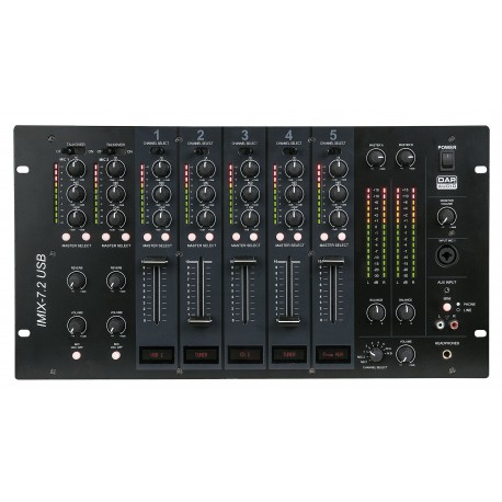 D2353 DAP IMIX-7.2 USB Mixer USB installazione 6U 7 canali 2 zone Mixer 19 pollici ean 8717748312891