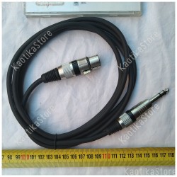 30225182 Omnitronic cavetto XLR female/ 6,3 plug stereo 2 metri di lunghezza cavo da XLR femmina a jack stereo 6.3 4026397300505