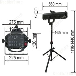 30628 Showtec Followspot LED 75 seguipersona occhio di bue effetto luce spot