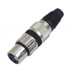 Omnitronic Connettore XLR plug 3 pin maschio per cavo microfonico dmx audio segnale