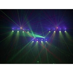 51741094 EUROLITE LED KLS laser bar FX light set sistema completo faretti spot UV mini mushroom LED ean 4026397684681