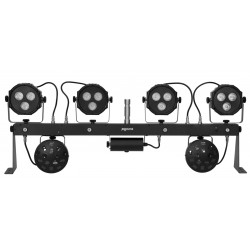 51741094 EUROLITE LED KLS laser bar FX light set sistema completo faretti spot UV mini mushroom LED ean 4026397684681