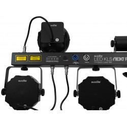 51741094 EUROLITE LED KLS laser bar FX light set sistema completo faretti spot UV mini mushroom LED ean 4026397684681