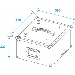 Flightcase Roadinger Record Case Pro ALU 50/50, 100LP valigia rigida porta dischi vinile dj 30110025 ean 4026397398892