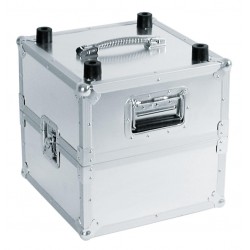 Flightcase Roadinger Record Case Pro ALU 50/50, 100LP valigia rigida porta dischi vinile dj 30110025 ean 4026397398892