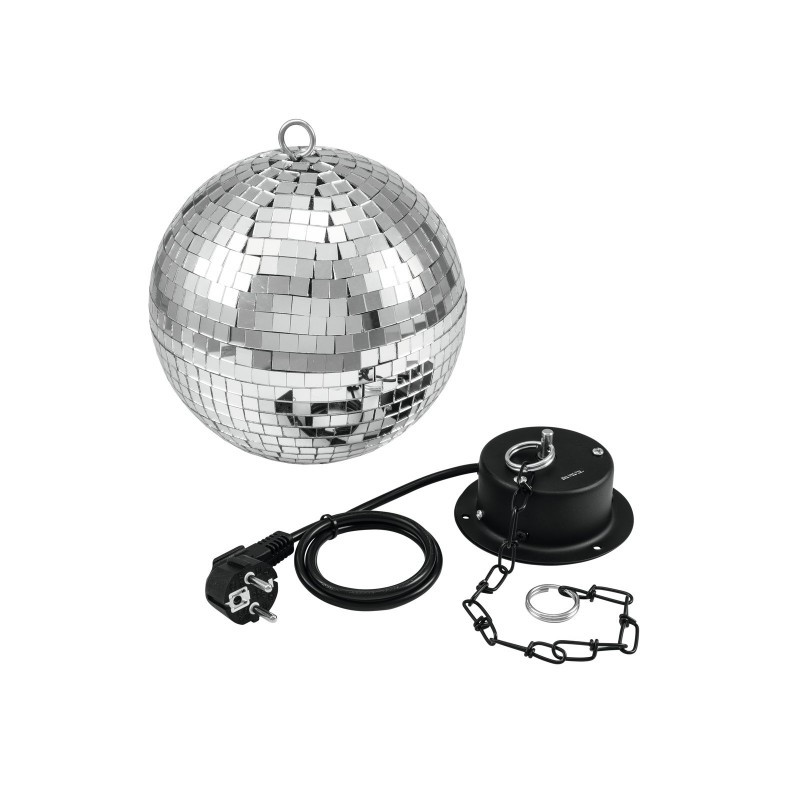 LUCI VINTAGE ANNI '70 Sfera specchiata 20cm incluso motore specchi vetro decorazione discoteca dj