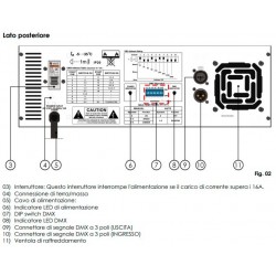 Showtec Titan Strobe strobo 1500W Strobe lampada stroboscopica discoteca feste