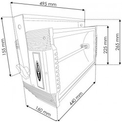 Showtec Titan Strobe strobo 1500W Strobe lampada stroboscopica discoteca feste