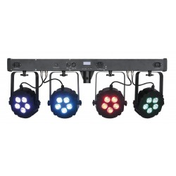 30277 Showtec Compact Power Lightset 4 RGBW con palo e borsa sistema completo fari piatti RGB