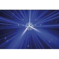 43163 Showtec Colourburst effetto luce discoteca palla sfera rotante vintage con laser rosso verde telecomando ean 8717748444288