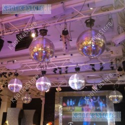 Showgear sfera specchiata 50 cm diametro escluso motore specchi vetro effetto discoteca mirror ball palla