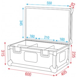 D7420B Showgear Stack case 1 utility flightcase universale per trasporto impilabile Dap Audio D7420B