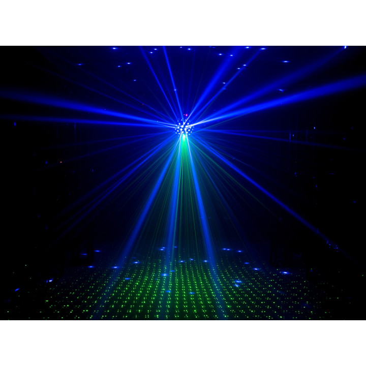 51741087 EUROLITE B-40 LASER effetto luce LED BEAM 8 W RGBW LEDs (4in1) EFFECT MIRROR BALL palla sfera