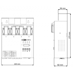 50442 Showtec DIM-4 dimmer controller centralina luci piccolo banco regia fari PAR faro teatrale