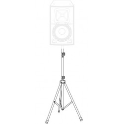 Showgear Mammoth Speaker Stand cavalletto treppiede giunto in magnesio per casse attive passive D8600 EAN 8717748379504