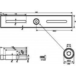 EUROLITE TAH-52 adattatore truss per struttura treppiede 59006820 EAN 4026397491227