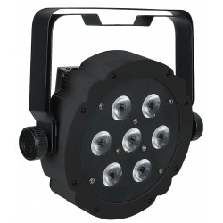42579 Showtec Faro Compact Par 7 Tri LED DMX PAR luci palchetto live music dj arredo locali lounge chillout EAN 8717748419309