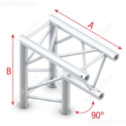 Milos Truss triangolare PRO-30 GT Corner 90° apex down angolare per americana supporto luci traliccio palco live arredamento