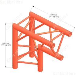 Milos Truss triangolare PRO-30 GT Corner 90° apex down angolare per americana supporto luci traliccio palco live arredamento