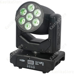 Showtec Shark Wash One 7x 12W Q6 LED testa mobile beam luci discoteca testa rotante DMX