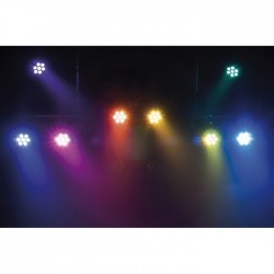 42582 Showtec Faro Compact Par 7 Q4 LED DMX PAR luci palchetto live music dj arredo locali lounge chillout centro benessere ean