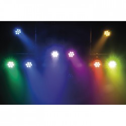 42582 Showtec Faro Compact Par 7 Q4 LED DMX PAR luci palchetto live music dj arredo locali lounge chillout centro benessere ean