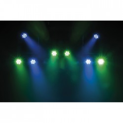 42582 Showtec Faro Compact Par 7 Q4 LED DMX PAR luci palchetto live music dj arredo locali lounge chillout centro benessere ean