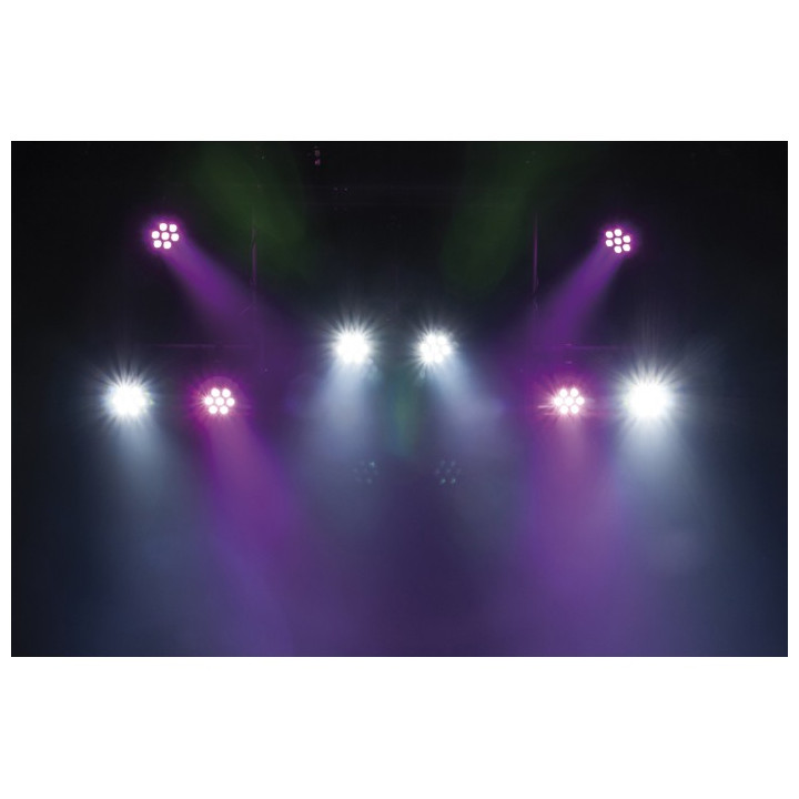 42582 Showtec Faro Compact Par 7 Q4 LED DMX PAR luci palchetto live music dj arredo locali lounge chillout centro benessere ean