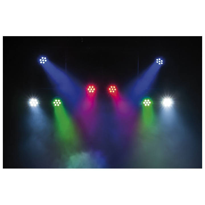 42582 Showtec Faro Compact Par 7 Q4 LED DMX PAR luci palchetto live music dj arredo locali lounge chillout centro benessere ean