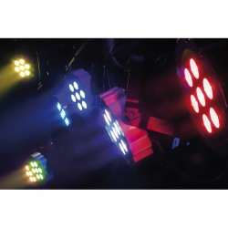 42582 Showtec Faro Compact Par 7 Q4 LED DMX PAR luci palchetto live music dj arredo locali lounge chillout centro benessere ean