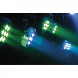 42582 Showtec Faro Compact Par 7 Q4 LED DMX PAR luci palchetto live music dj arredo locali lounge chillout centro benessere ean