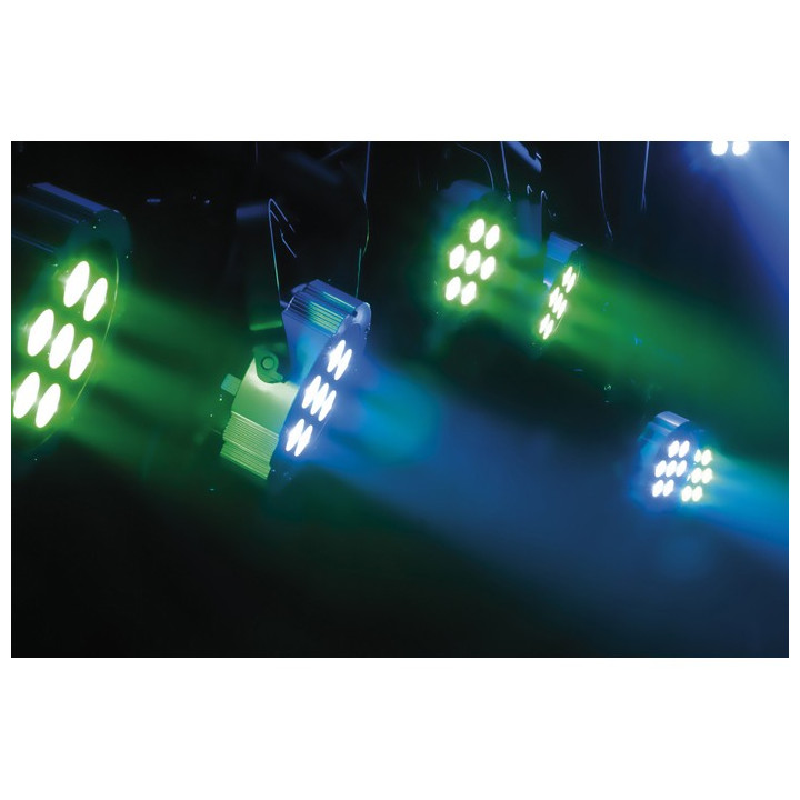 42582 Showtec Faro Compact Par 7 Q4 LED DMX PAR luci palchetto live music dj arredo locali lounge chillout centro benessere ean