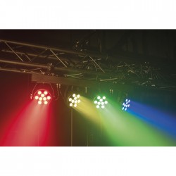 30290 Showtec Showtec Lightset PRO 9/10 RGBM sistema 4 fari piatti RGBM strobo noleggio service audio luci dj discoteca