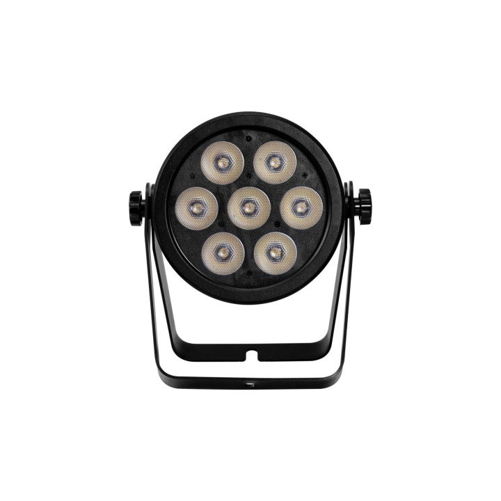 51915320 Eurolite LED 7C-7 Silent Slim Spot 7 in 1 colore miscelazione colori RGBA/CW/WW+UV, dimmer e strobo kaotikastore