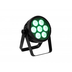51915320 Eurolite LED 7C-7 Silent Slim Spot 7 in 1 colore miscelazione colori RGBA/CW/WW+UV, dimmer e strobo kaotikastore