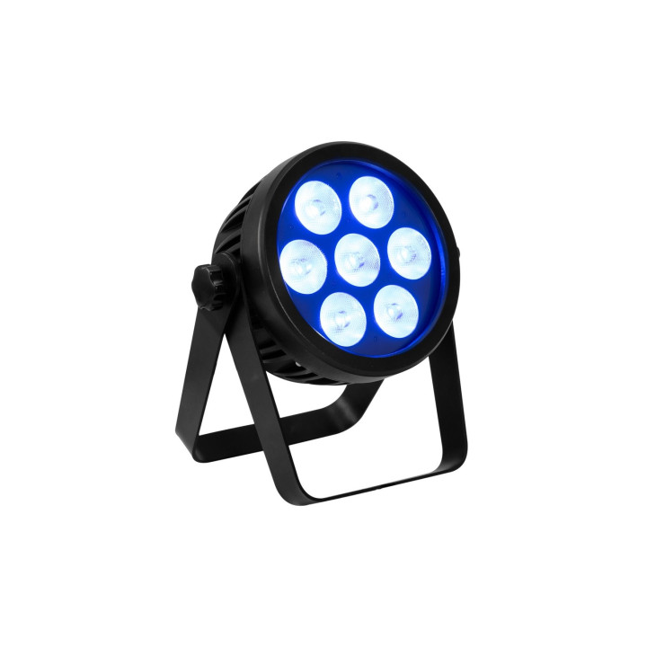 51915320 Eurolite LED 7C-7 Silent Slim Spot 7 in 1 colore miscelazione colori RGBA/CW/WW+UV, dimmer e strobo kaotikastore