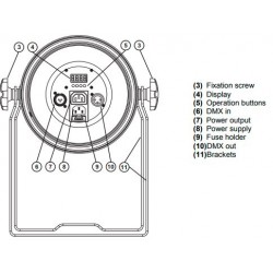 51914027 EUROLITE Set 4x LED PAR-64 HCL 12x10W bk + Case valigia baule fari PAR-64 teatro spettacoli eventi 4026397576627